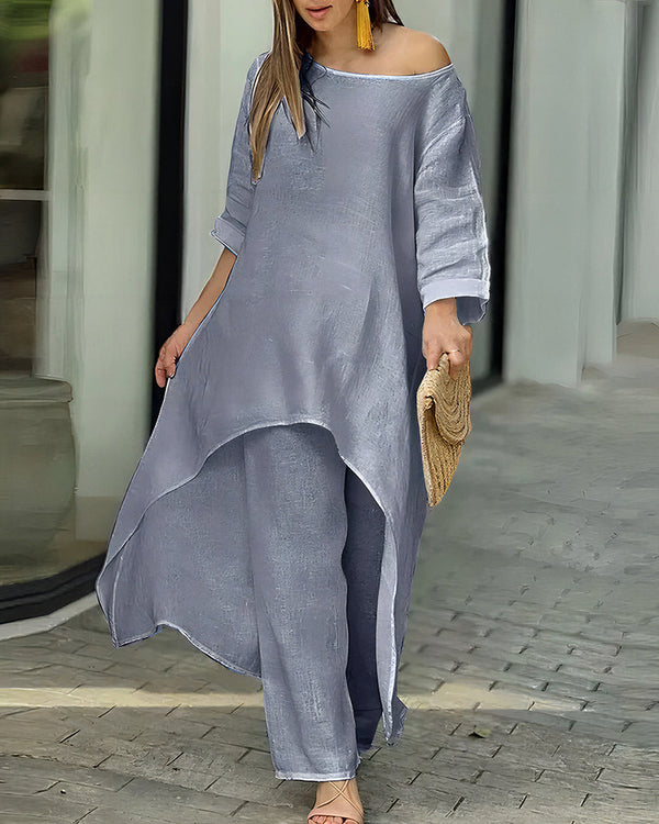 Curvvvy™ The Azure Breeze Asymmetrisches Freizeit-Set