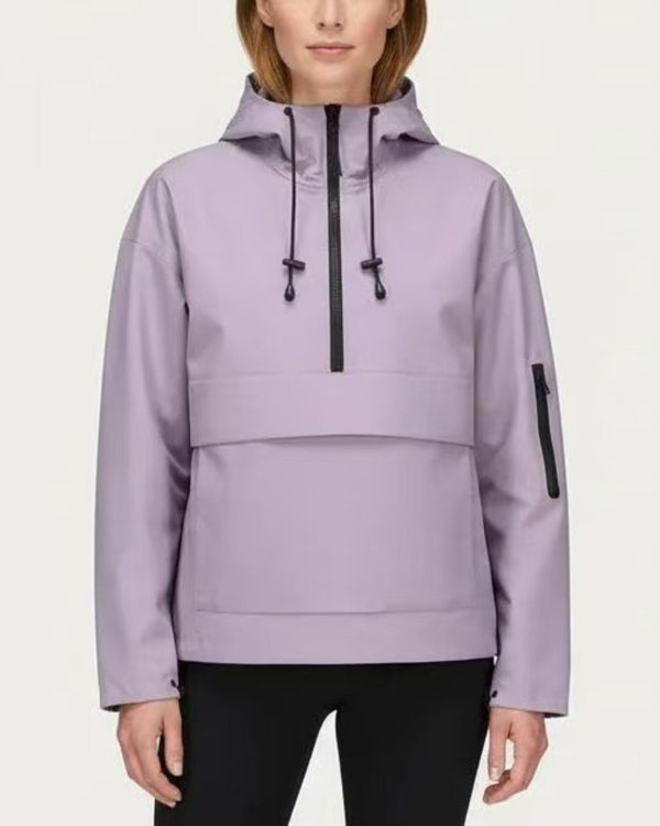 Curvvvy™ Leichte Windbreaker-Jacke mit Kapuze