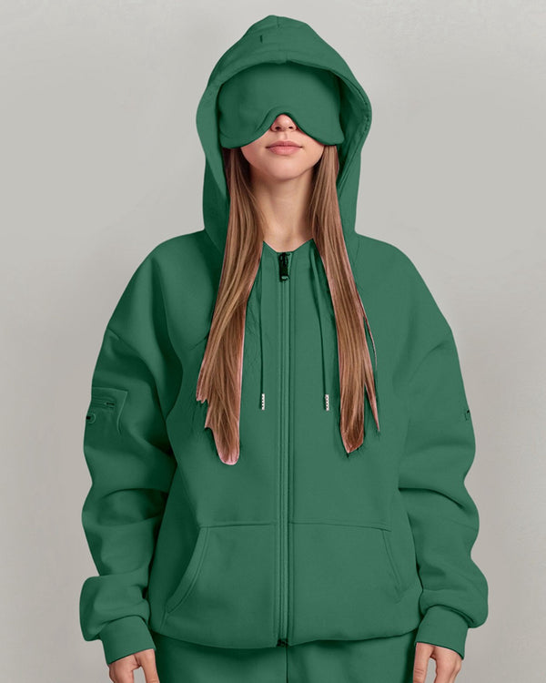Curvvvy™ Felpa Oversize a Coste con Colletto