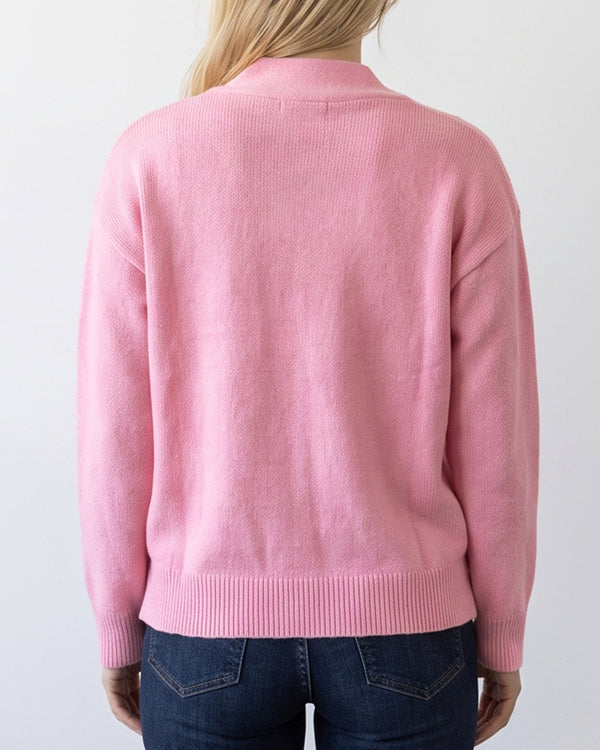 Curvvvy™ Strickpullover mit Polokragen – Lockerer Pullover mit halber Knopfleiste