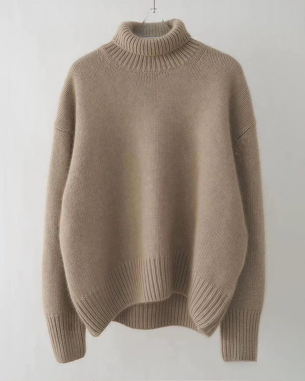 Curvvvy™ Strickpullover mit Polokragen – Lockerer Pullover mit halber Knopfleiste