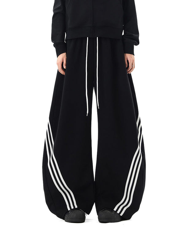 Curvvvy™ Pantalon d'Intérieur Fluide à Jambe Large et Cordon de Serrage