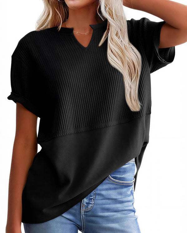 Curvvvy™ Top Casual de Manga Larga con Ribete de Encaje