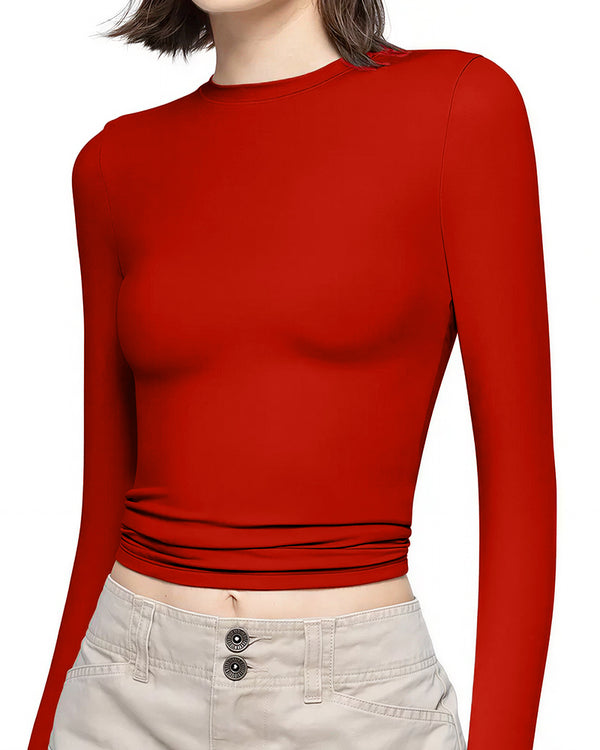 Curvvvy™ Asymmetrische Bluse mit Fledermausärmeln
