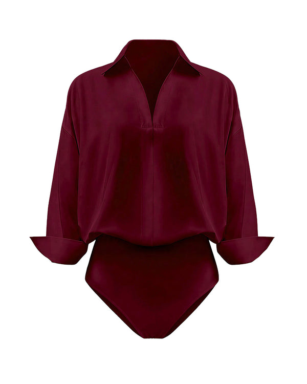 Curvvvy™ Conjunto Casual com Top de Ombros Descobertos e Calças Largas