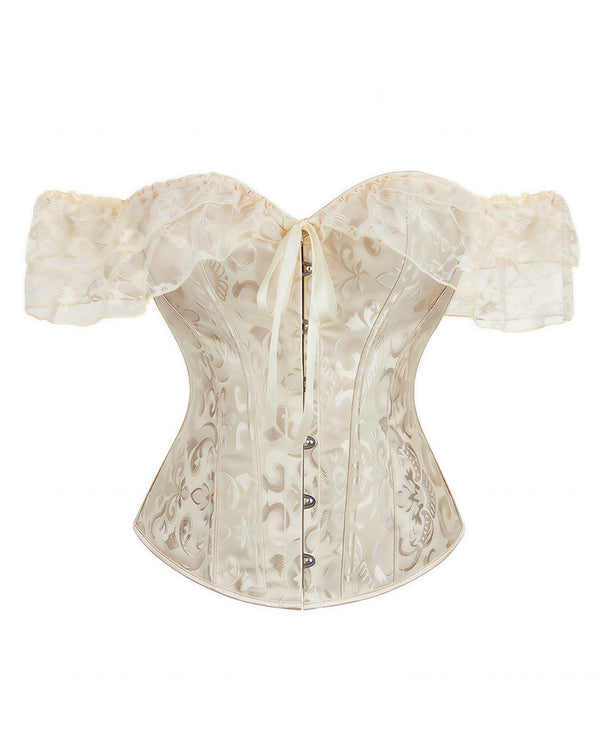 Curvvvy™ Leopard Spitzenkorsett Transparenter Mesh-Bustier