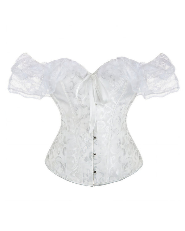 Curvvvy™ Leopard Spitzenkorsett Transparenter Mesh-Bustier