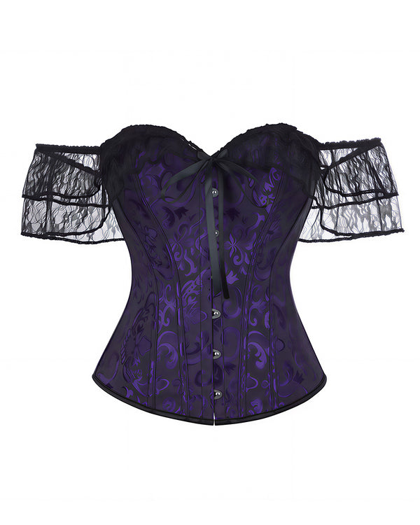 Curvvvy™ Leopard Spitzenkorsett Transparenter Mesh-Bustier