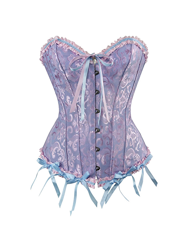 Curvvvy™ Leopard Spitzenkorsett Transparenter Mesh-Bustier