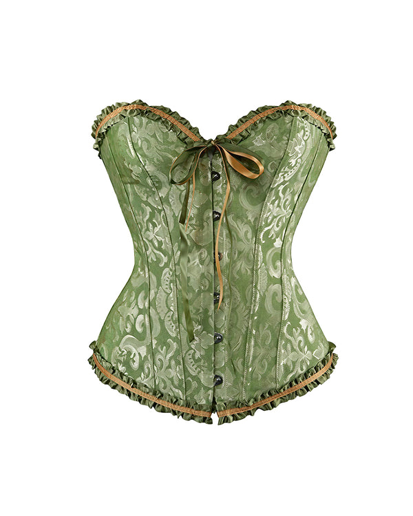 Curvvvy™ Leopard Spitzenkorsett Transparenter Mesh-Bustier