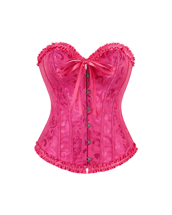 Curvvvy™ Leopard Spitzenkorsett Transparenter Mesh-Bustier