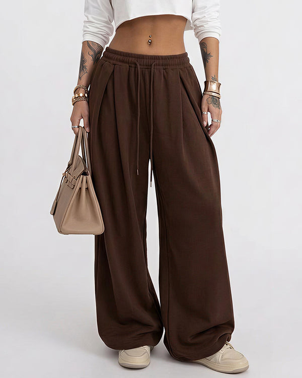 Curvvvy™ The Sculpted Street Pleated Baggy Sweats