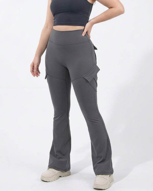 Curvvvy™ High-Waist Yoga Leggings mit Kontrastbesatz