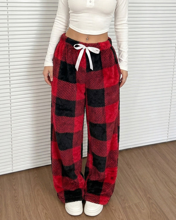 Curvvvy™ Luftige Baumwoll-Leinen-Hose mit weitem Bein und Smok-Bund
