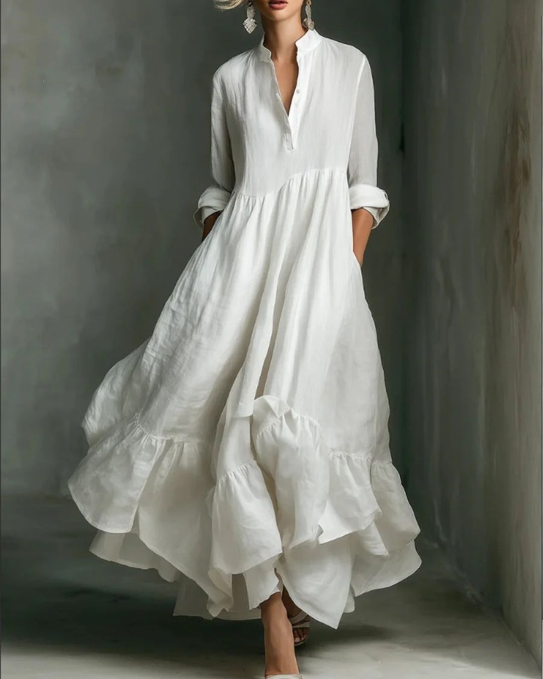 Curvvvy Elegant Flowy Maxi Dress