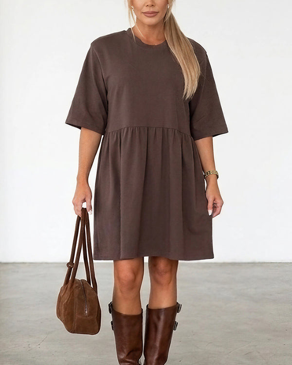 Curvvvy™ Casual Loose Tiered Mini Dress