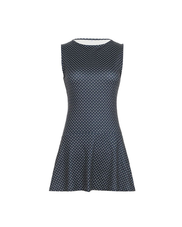 Curvvvy™ Polka Dot Drop Waist Mini Dress