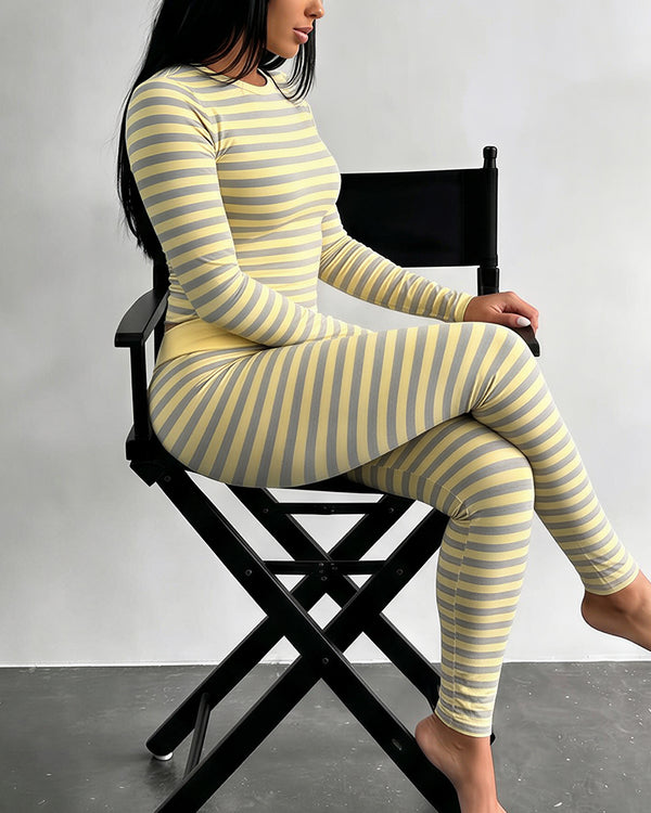 Curvvvy™ Lässiges Set mit schulterfreiem Oberteil und weiter Hose