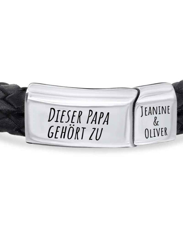 Curvvvy® Custom Personalized Vintage Braided Leather Bracelet