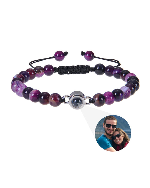 Curvvvy® Custom Photo Projection Stone Bracelet