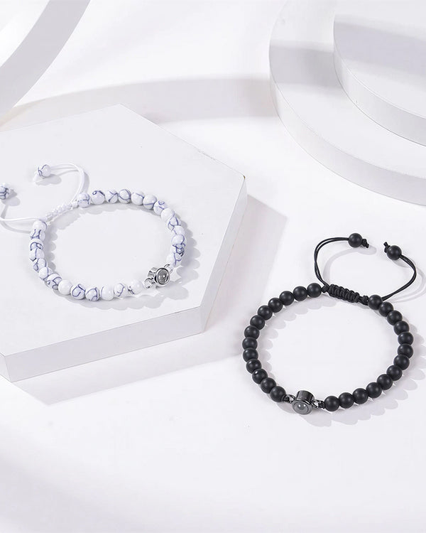 Curvvvy® Custom Photo Projection Stone Bracelet