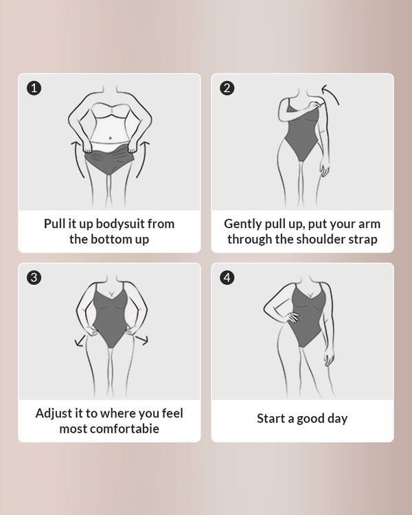 Curvvvy® CurveFlex - V Neck Bodysuit Tummy Control Shapewear Curvvvy-US