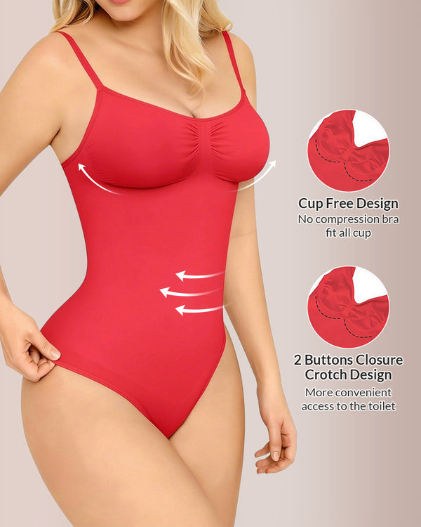 Curvvvy® Seamless Bust-Covered Thong Bodysuit