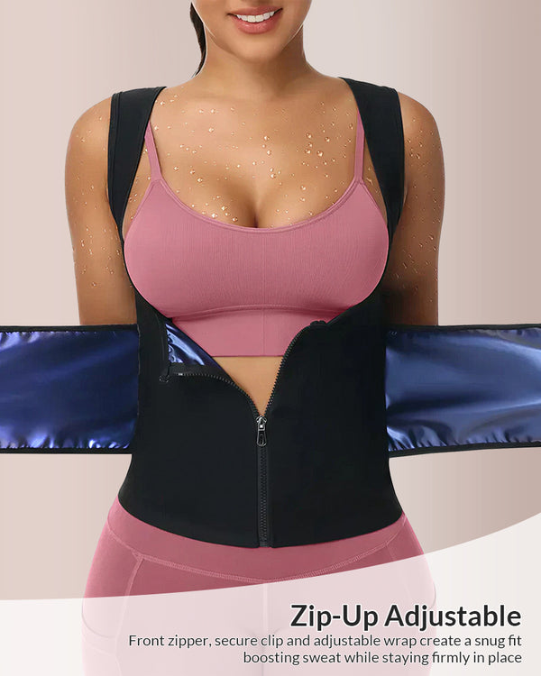 Curvvvy® Adjustable Sauna Sweat Waist Trainer Tank Top