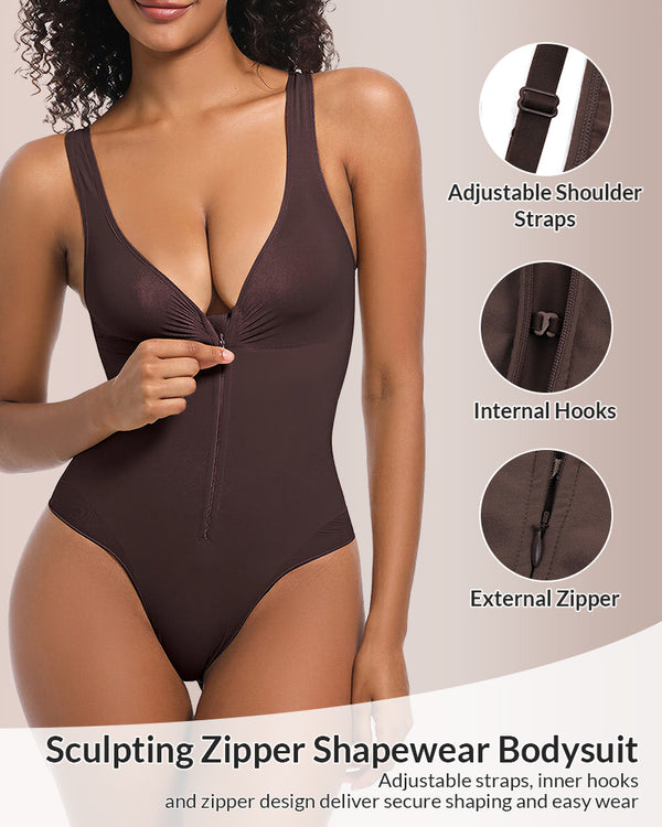 Curvvvy® CurveFlex – Body Shaper mit Reißverschluss und Haken