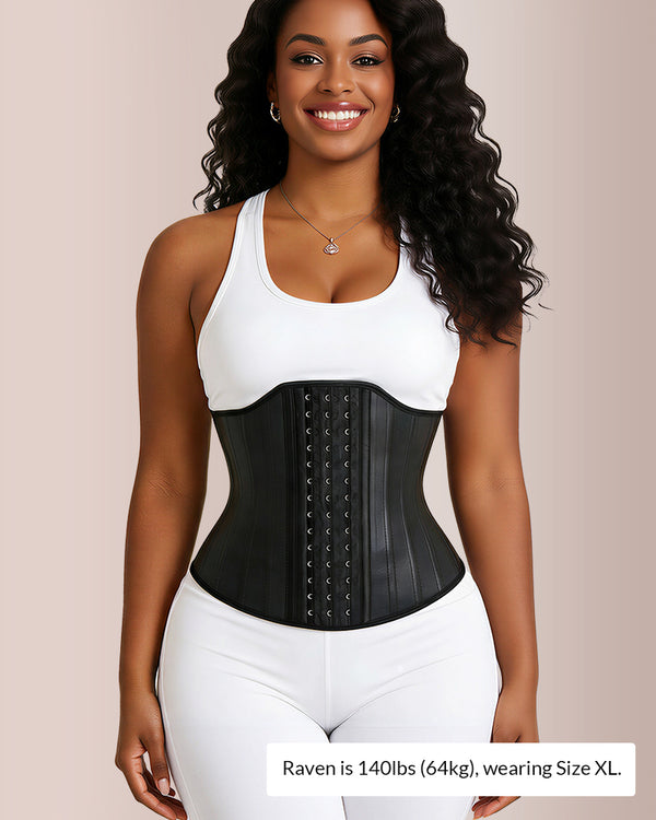 Curvvvy® Sculpting W-Curve Waist Trainer Corset with Adjustable Hooks
