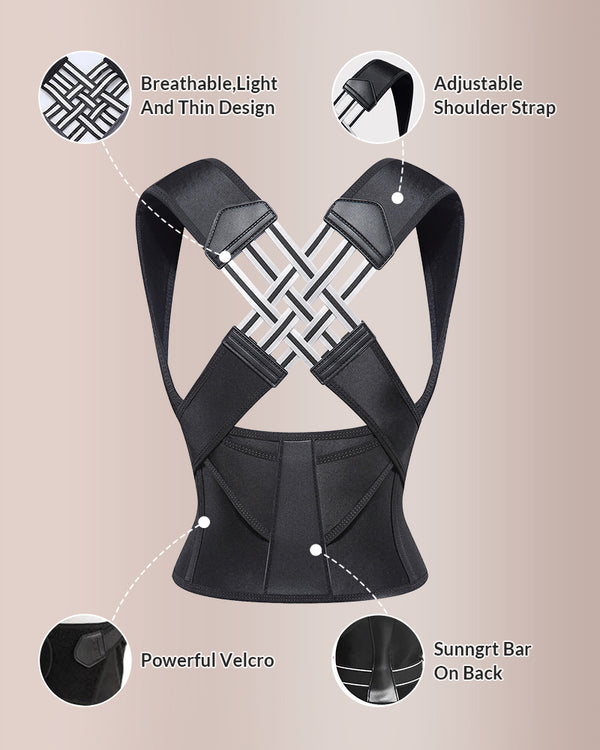 Curvvvy™ Invisible Posture Corrector & Back Support Brace