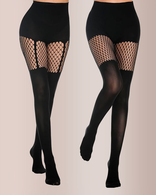 Curvvvy™ Ultra-transparente glänzende High-Waist Strumpfhose (2er-Pack)
