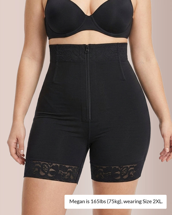 Curvvvy™ Sculpt & Lift High-Waisted Zipper Shapewear Shorts