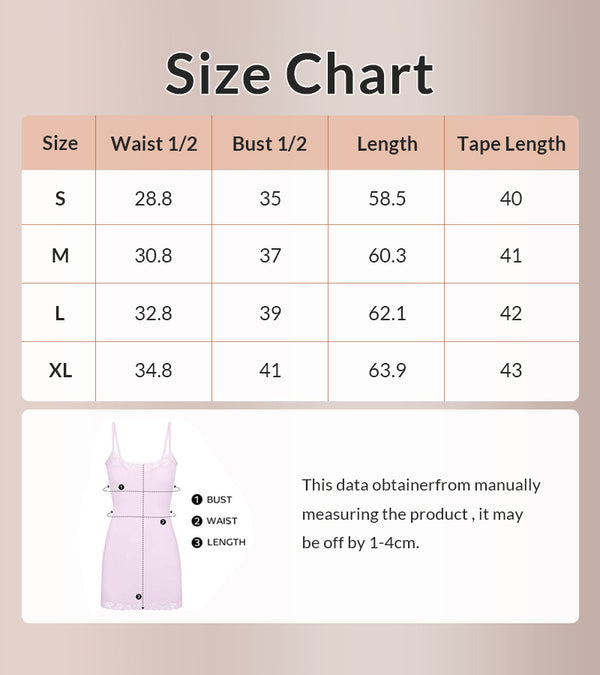 Curvvvy® Women’s Lace Trim Spaghetti Strap Nightdress