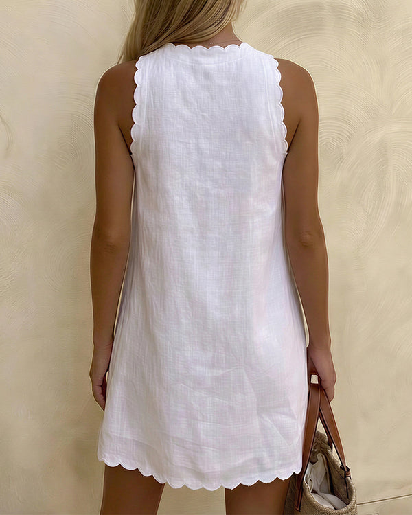 Curvvvy® The Coastal Escape Sleeveless Swing Dress