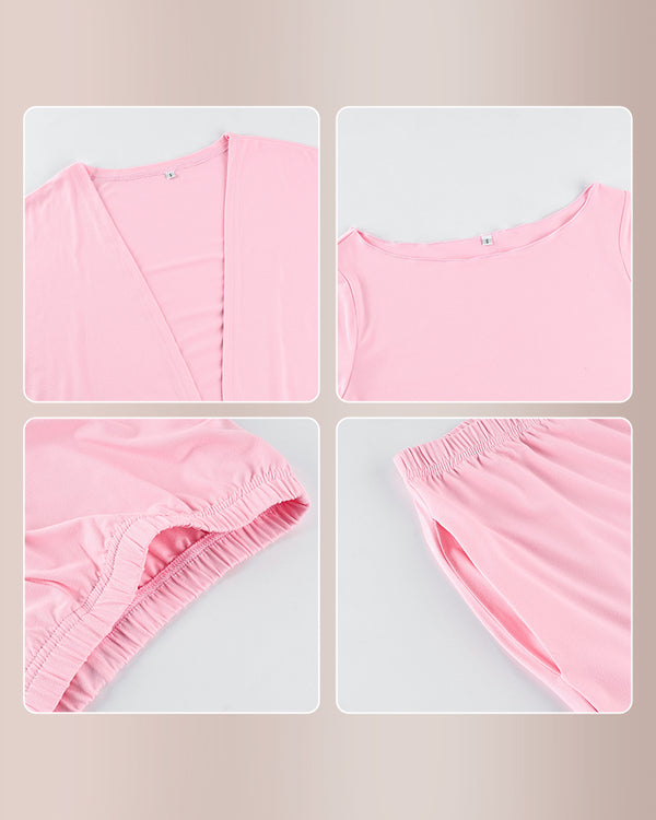 Curvvvy® Effortless Chic 3-Piece Knit Loungewear Set