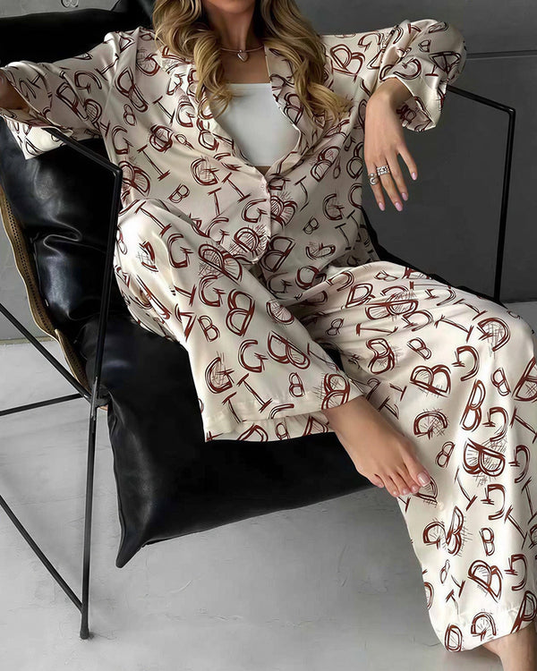 Curvvvy® The Luxe Monogram Loungewear Set