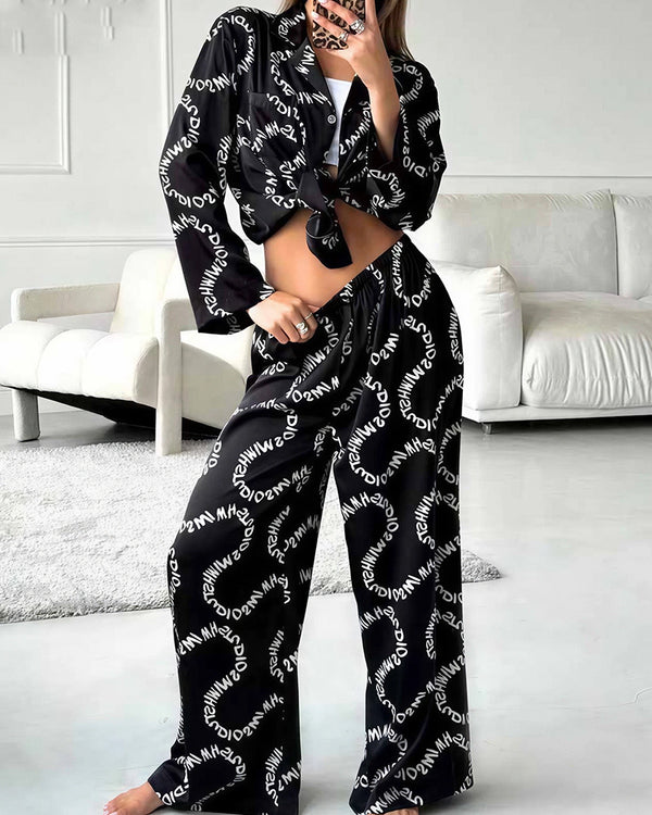 Curvvvy® The Luxe Monogram Loungewear Set