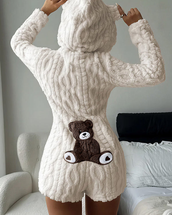 Curvvvy™ Conjunto de Dormir de Top y Short con Ribete de Encaje