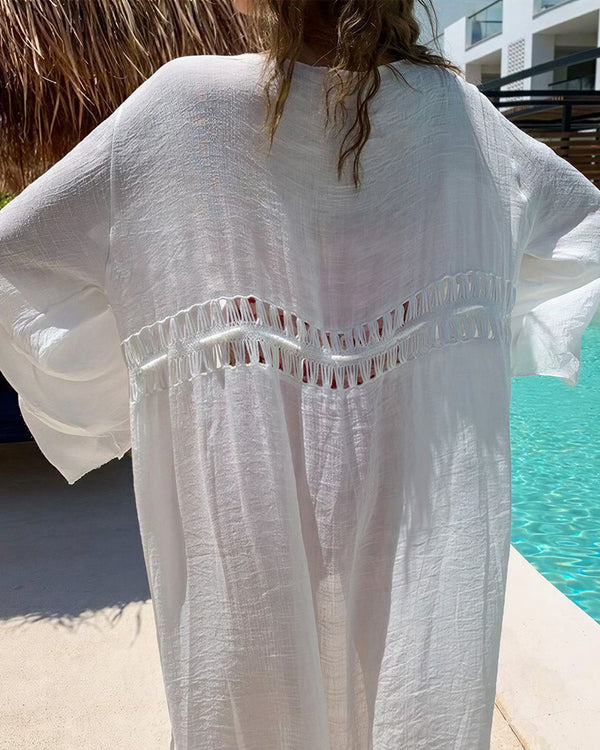Curvvvy® Serenade Sheer Beach Cover-Up Cardigan