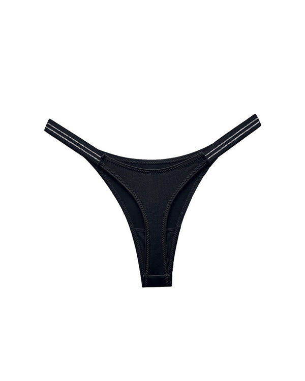 Curvvvy™ SparkleGlam – Tanga bikini sin costuras con estampado de leopardo