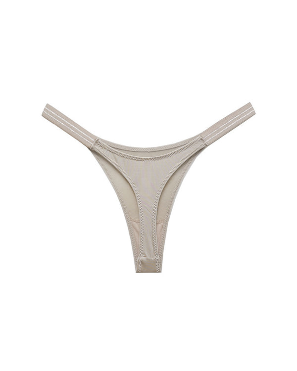 Curvvvy™ SparkleGlam – Tanga bikini sin costuras con estampado de leopardo