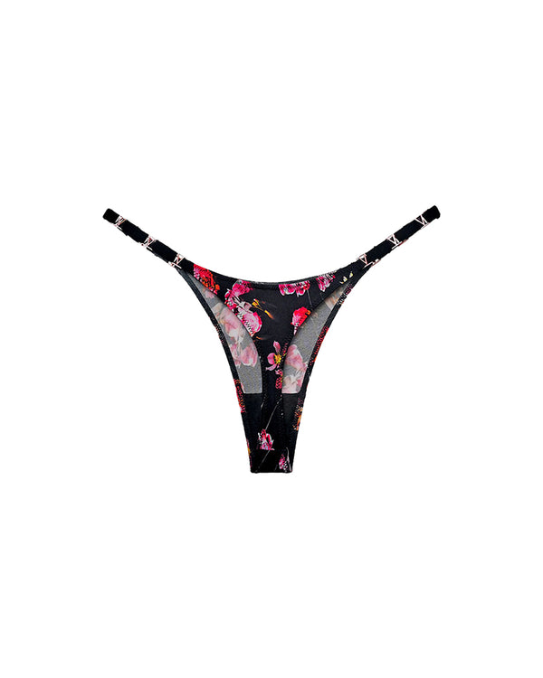 Curvvvy® Metal V-Cut Low-Rise Ice Silk Thong