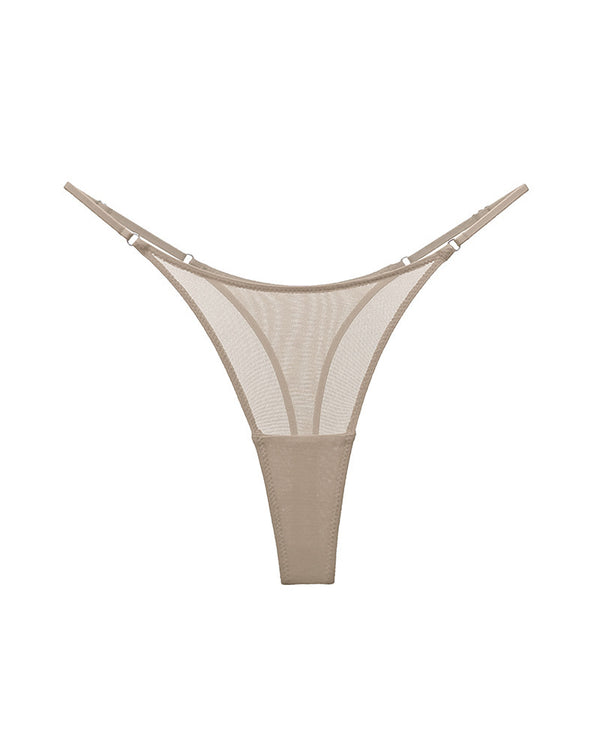 Curvvvy® The Siren Sheer Mesh Adjustable Thong