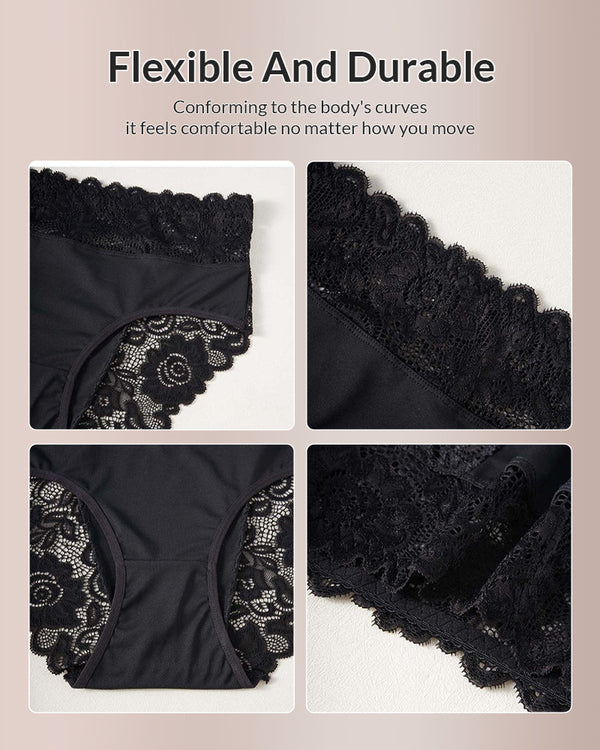 Curvvvy™ Seamless Lace Trim Panties