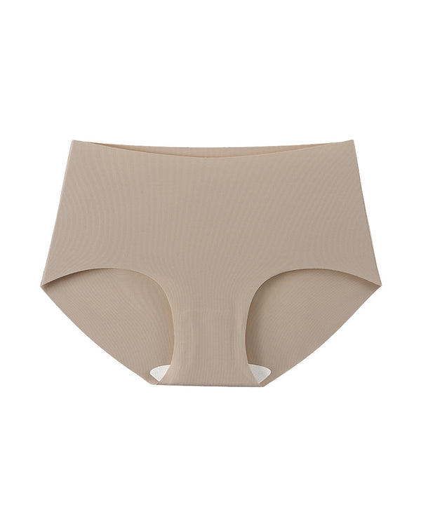 Curvvvy® Seamless Antibacterial Mid-Waist Plus Size Briefs
