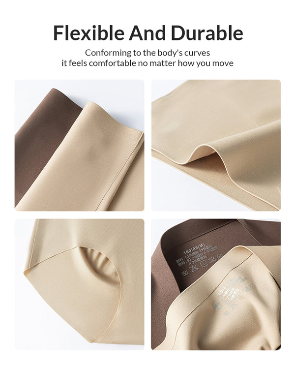 Curvvvy™ Seamless High-Waisted Tummy Control Ice Silk Briefs