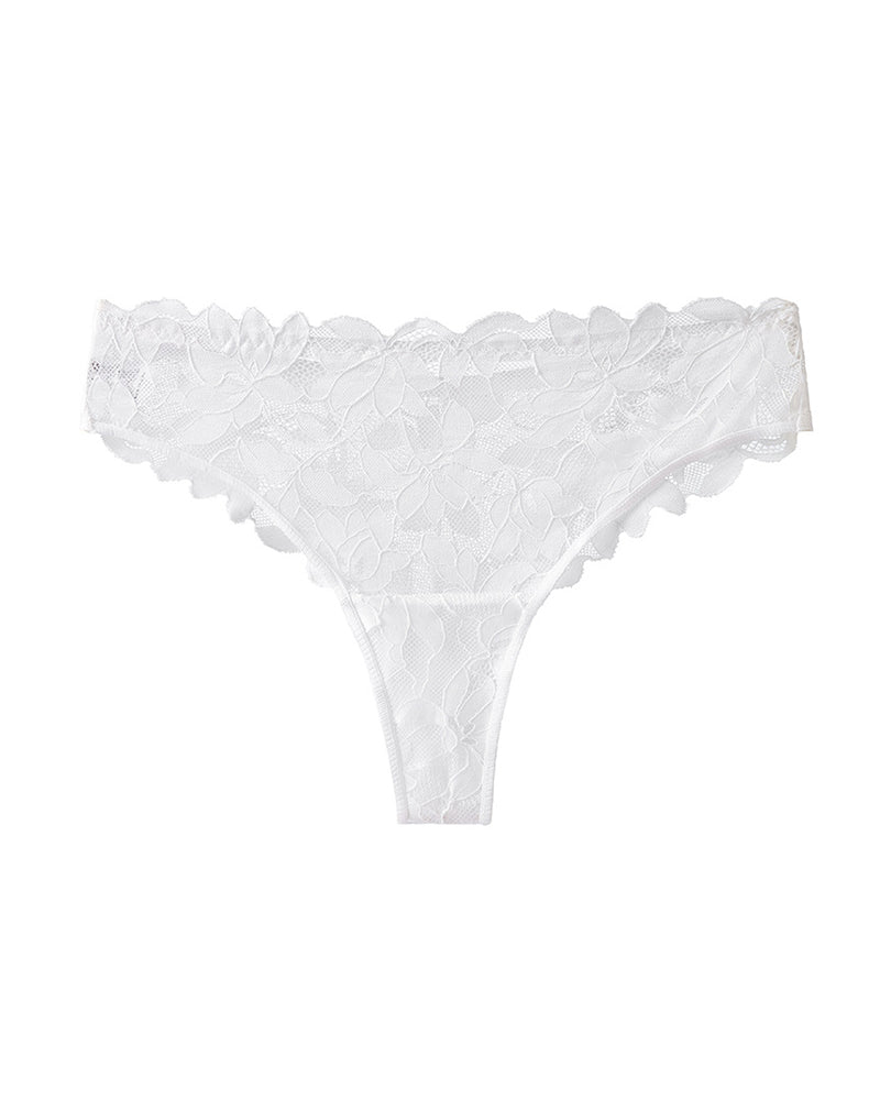 Curvvvy™ Whisper-Soft Floral Lace Thong