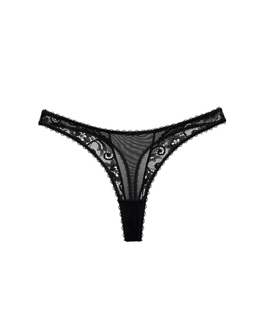 Curvvvy™ Sheer Lace Thong Panty