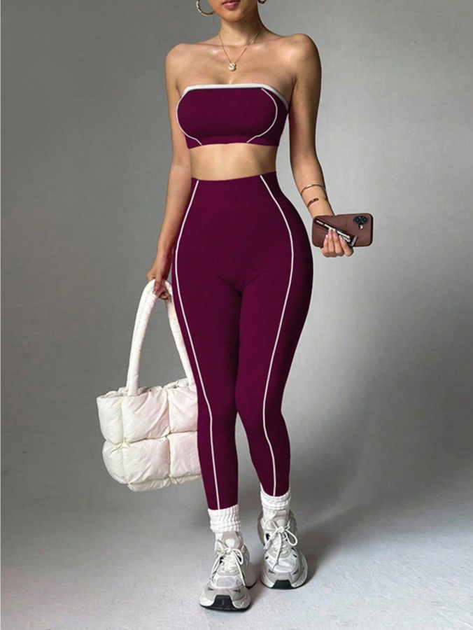Curvvvy™ Seamless Sculpt Yoga Set-Crop Top & High Waist Leggings